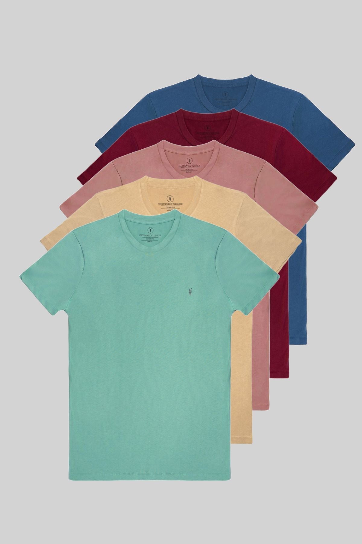 Combine Michail Men's 5-Pack Crewneck T-Shirt