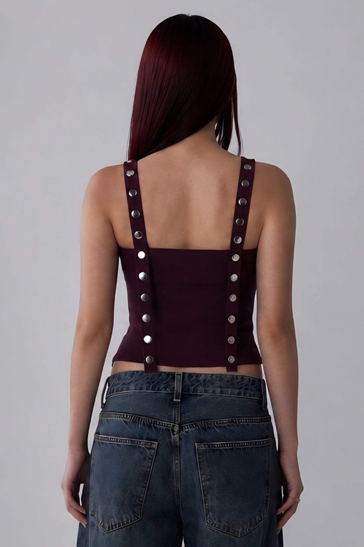 Shape-Shifting Crop Top - Burgundy
