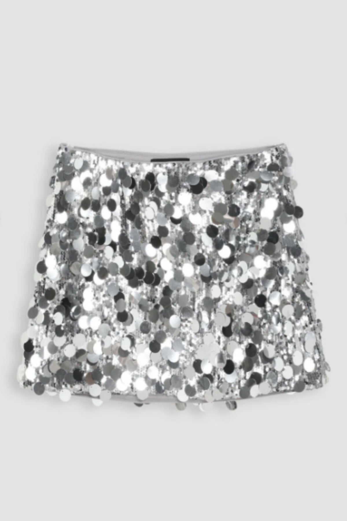 Sequin Queen Mini Skirt - Grey