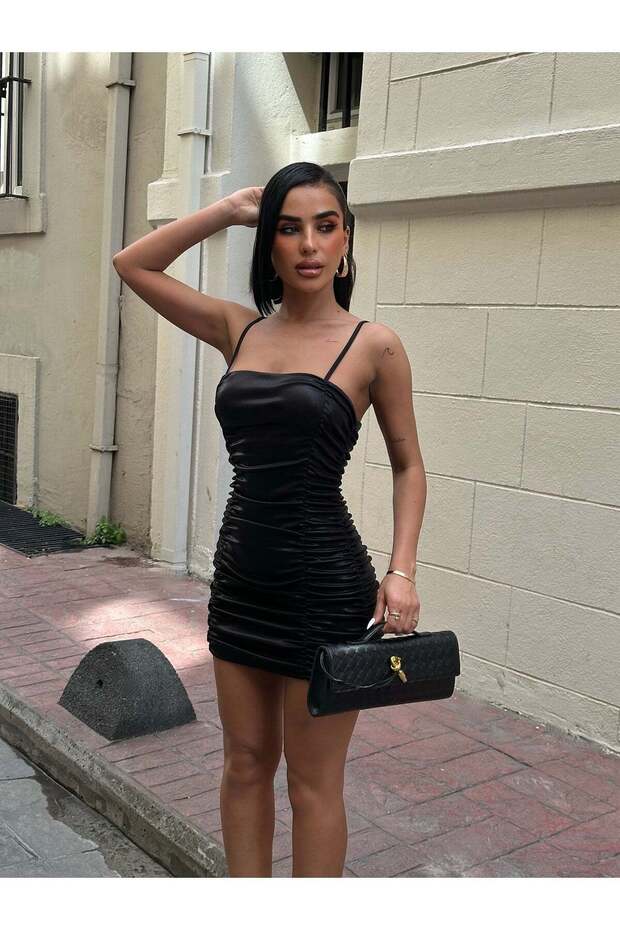 Shiny Mini Dress - Image 6