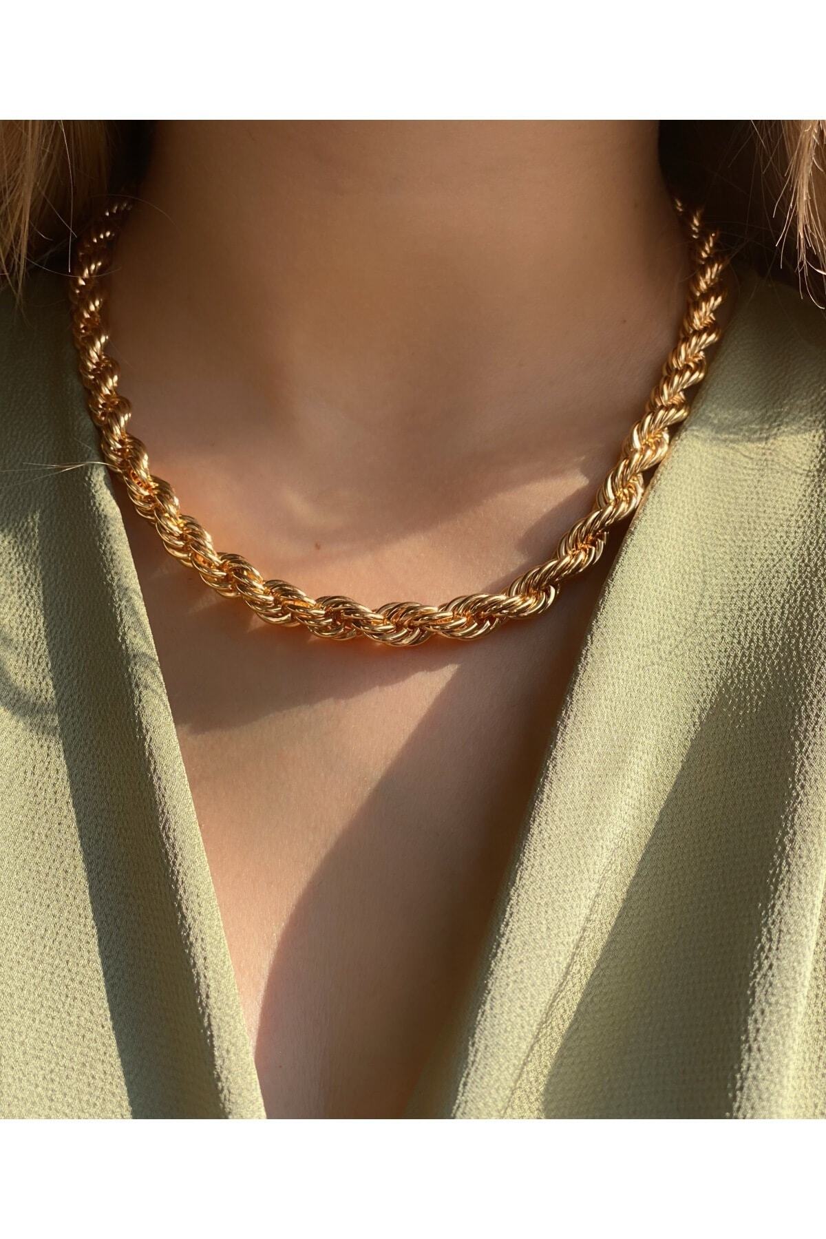 Jenny Daphne gold-plated non-tarnish necklace