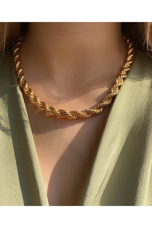 Jenny Daphne gold-plated non-tarnish necklace