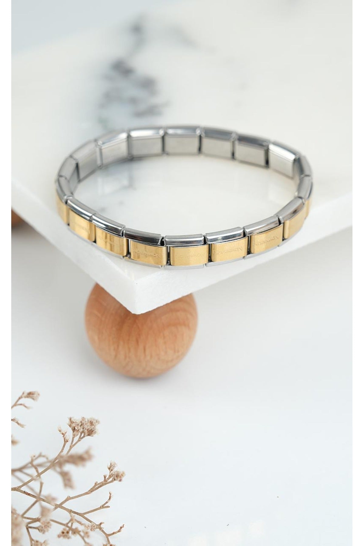 Jack Ferrero two-tone steel modular bracelet