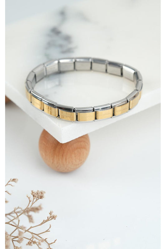 Jack Ferrero two-tone steel modular bracelet