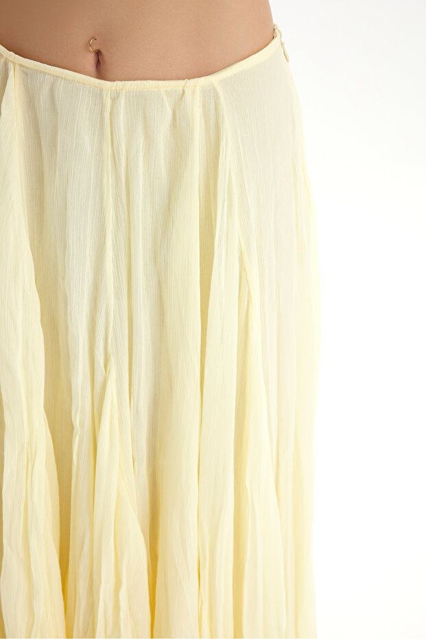 BOHEMAI Assa Pleated Yellow Skirt - 7