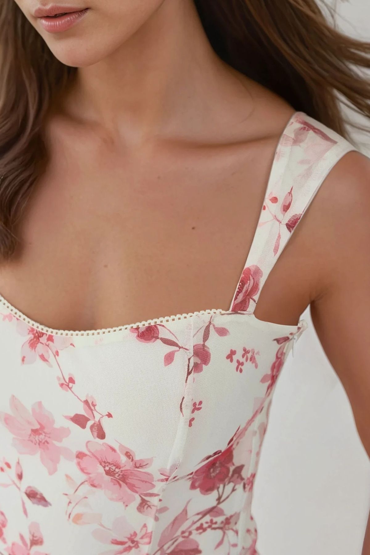 Hiccup Heart Pattern Maxi Dress - Side View