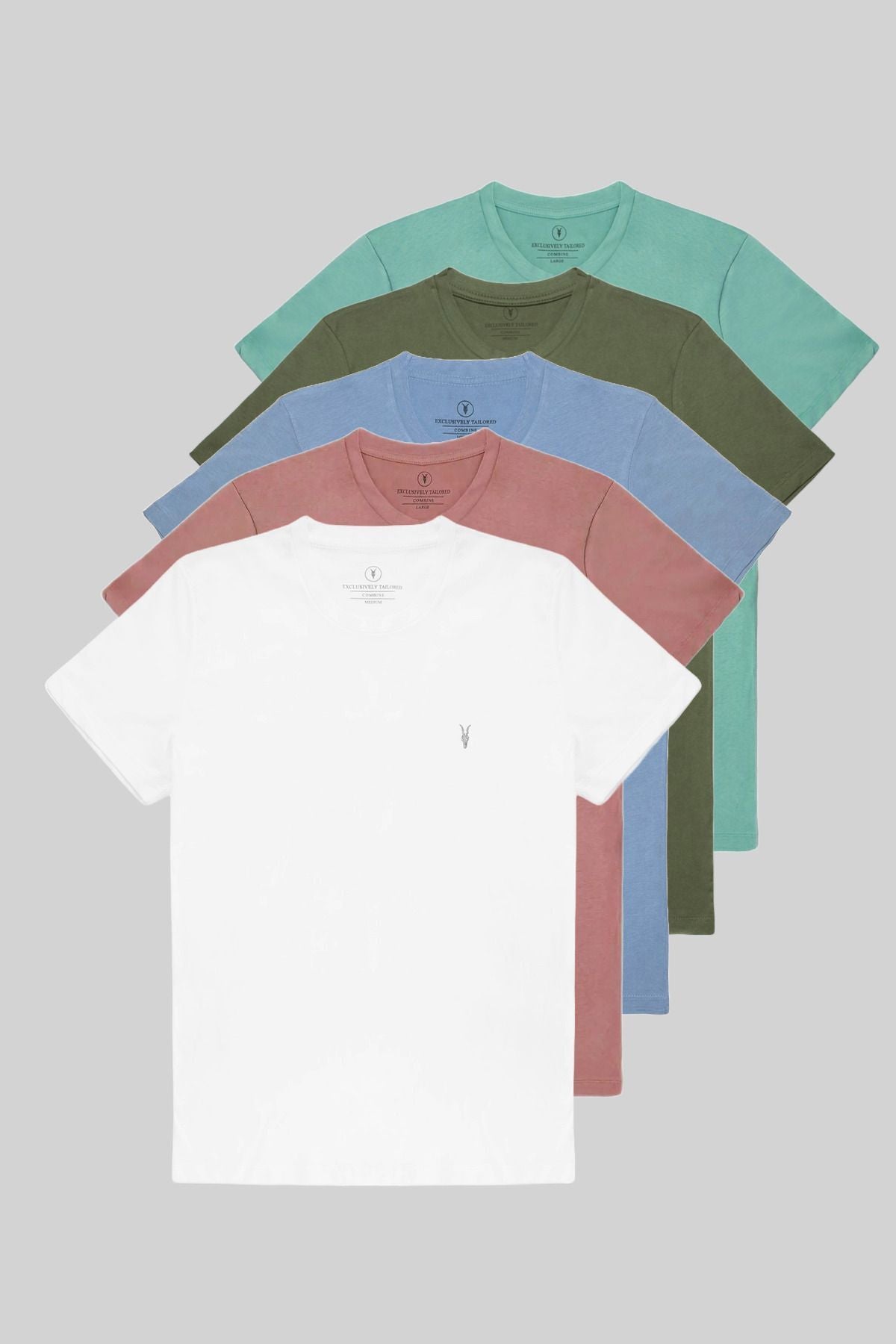 Combine Michail Men's 5-Pack Multicolor T-Shirt