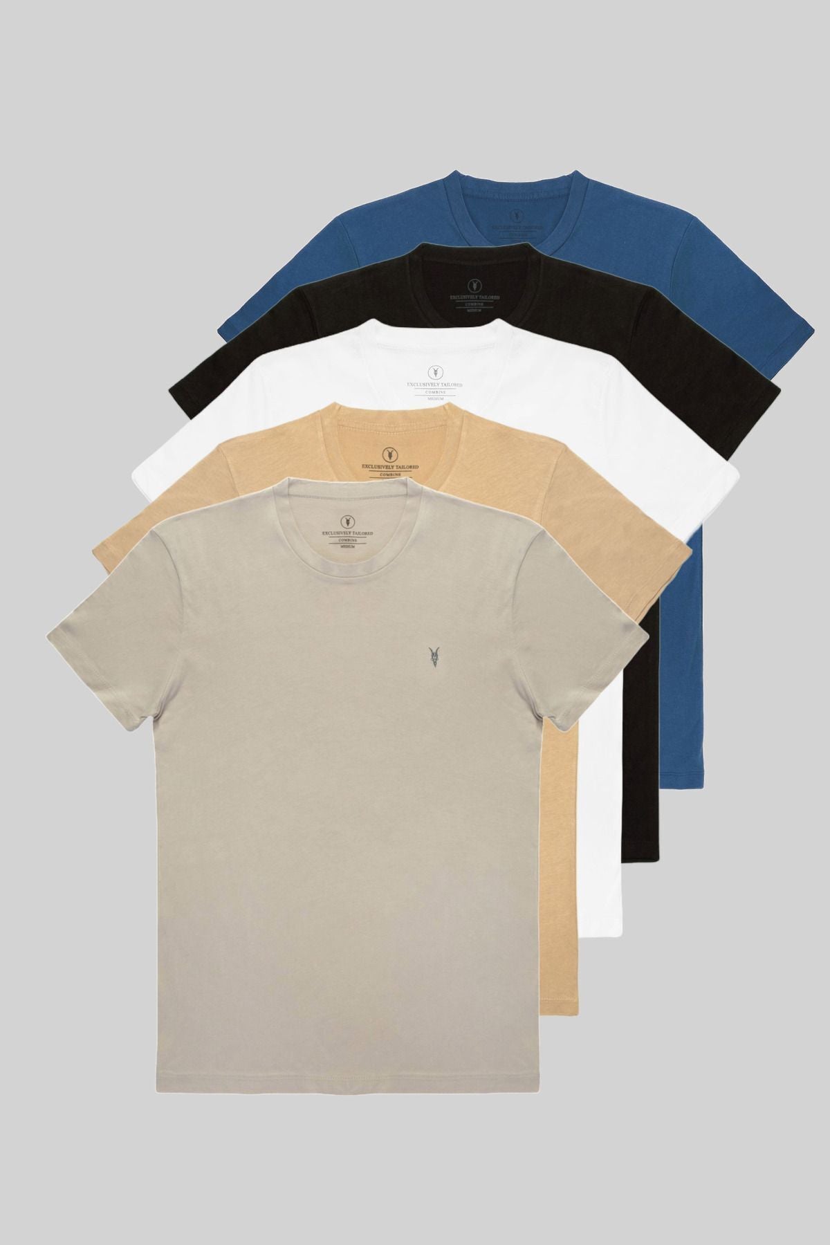Combine Michail Men's 5-Pack Crewneck T-Shirt