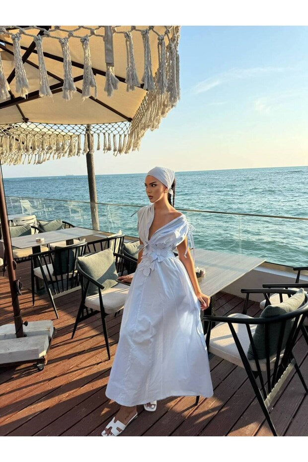 Women's Floral Accessory Dress - Image 1