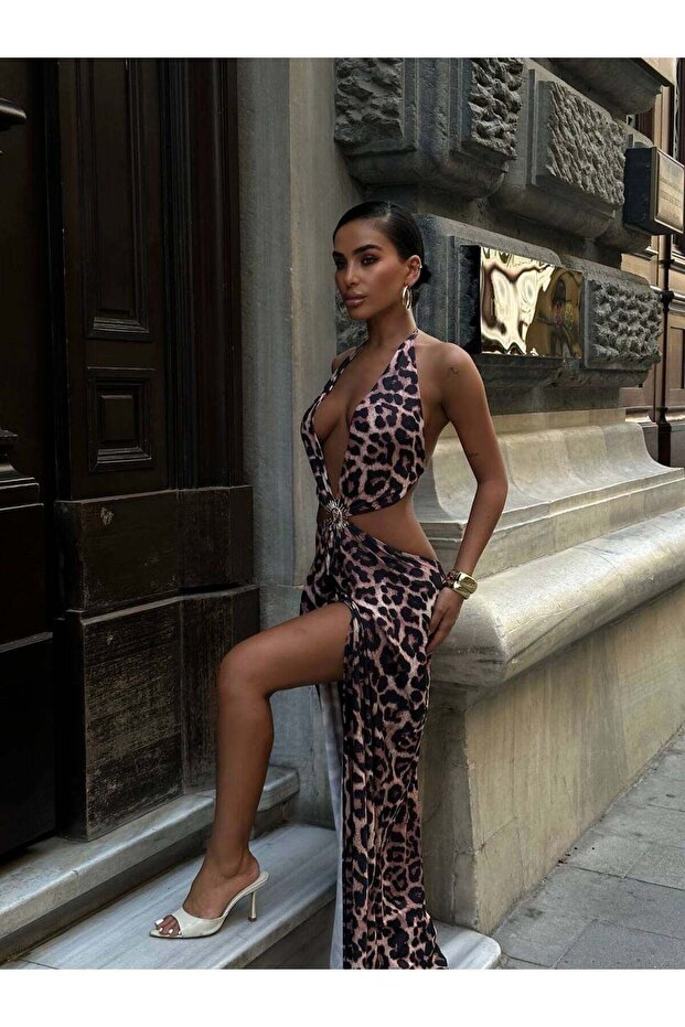 Gold Maxi Dress Front