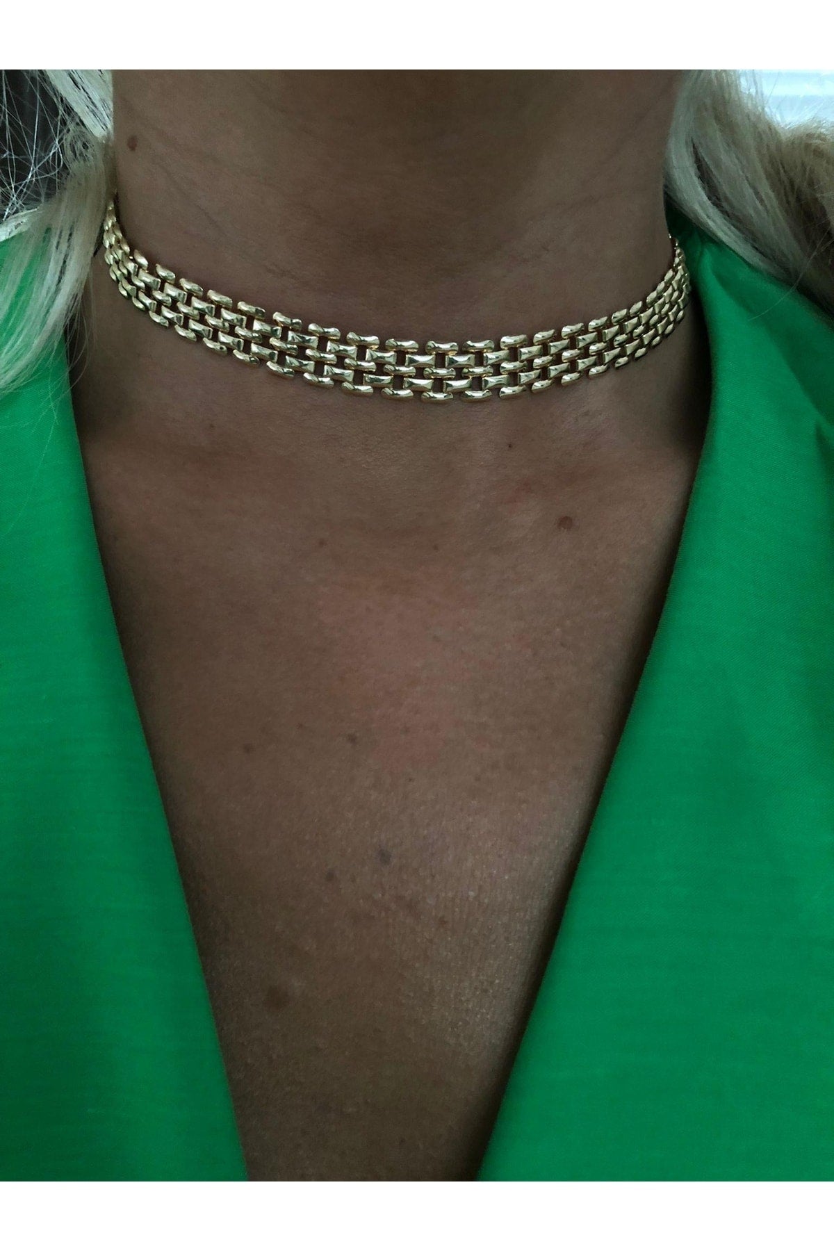 Rossetto gold-tone choker necklace