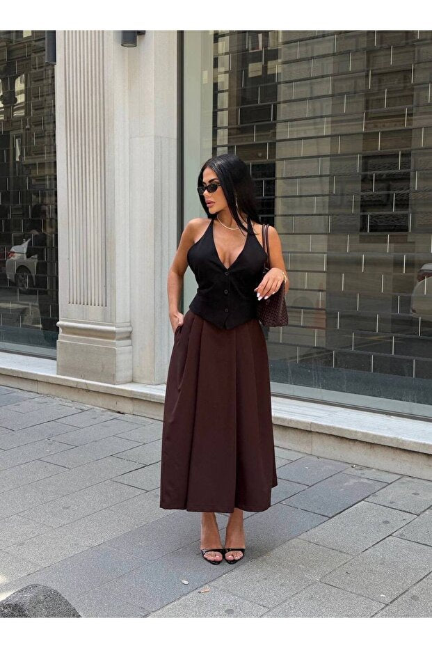 Flounce Midi Skirt - Image 3