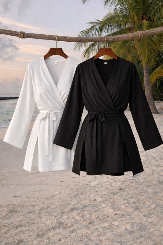 Combine Michail Women's Basic Belted 2-Pack Kimono