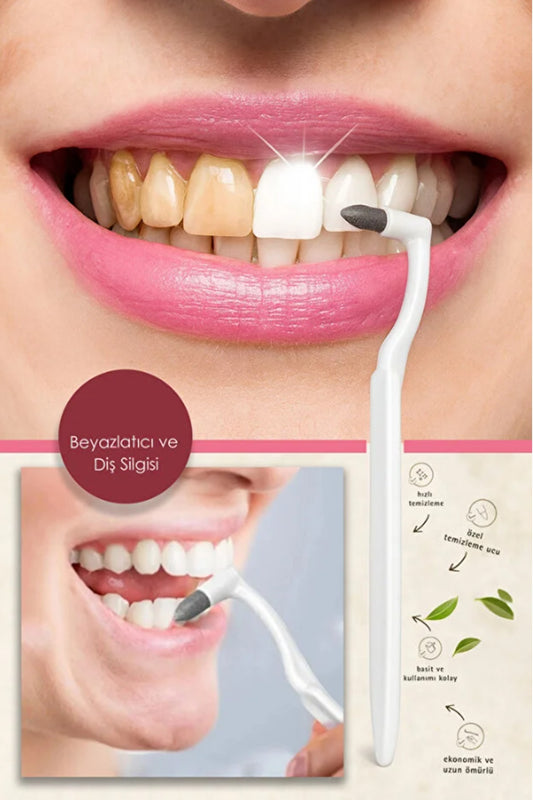 Teeth whitening pen and dental eraser tartar stain remover