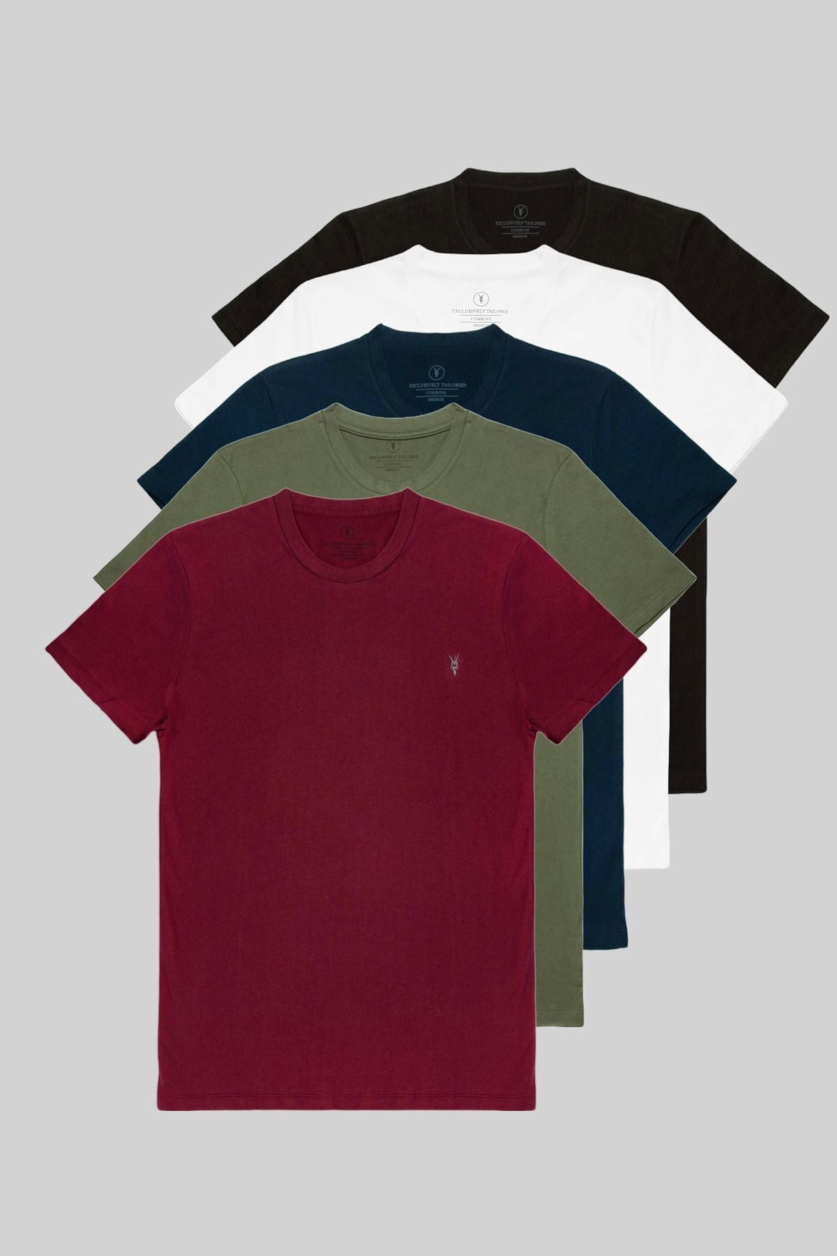 Combine Michail Men's 5-Pack Crewneck T-Shirt