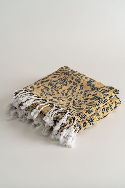 Soley Panthera Cotton Peshtemal Beach Towel – Yellow