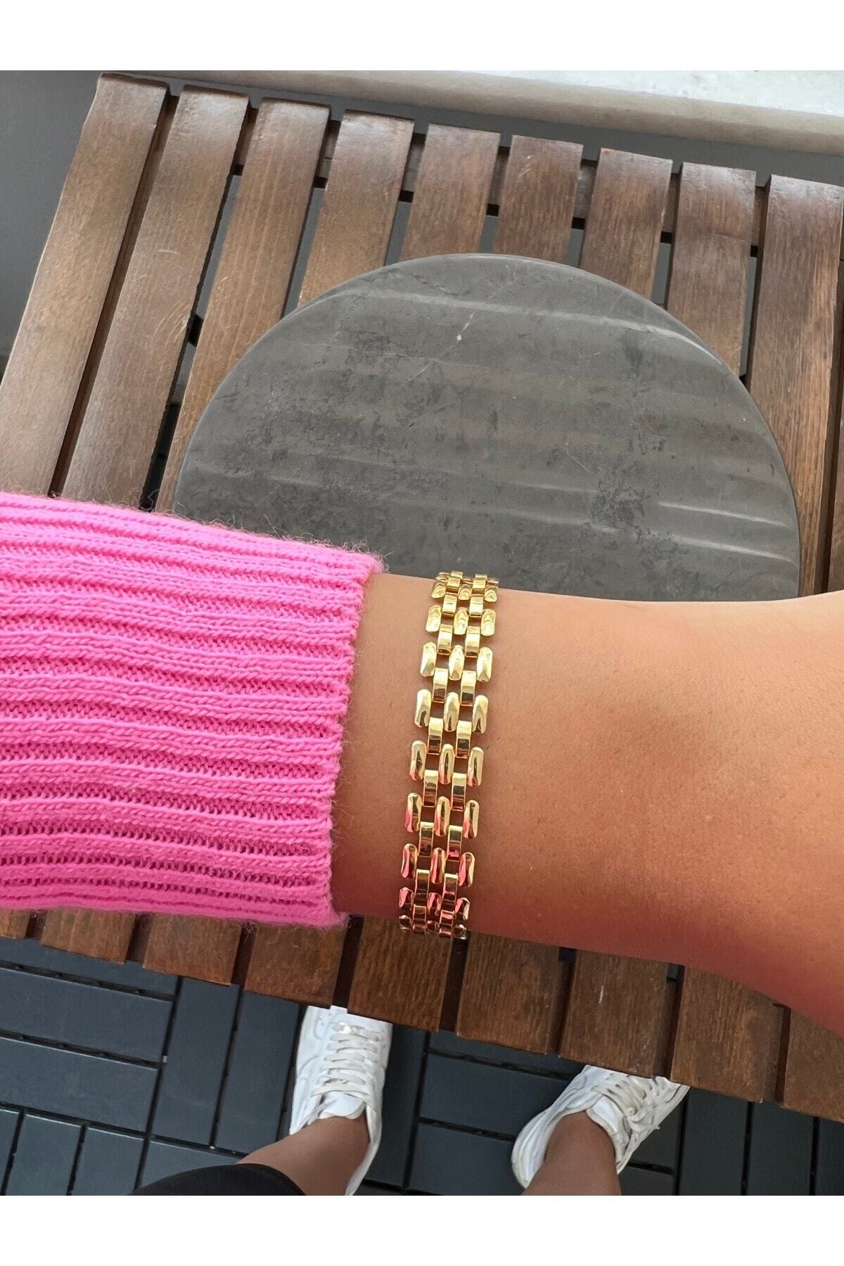 Jack Ferrero gold watch-band bijou bracelet