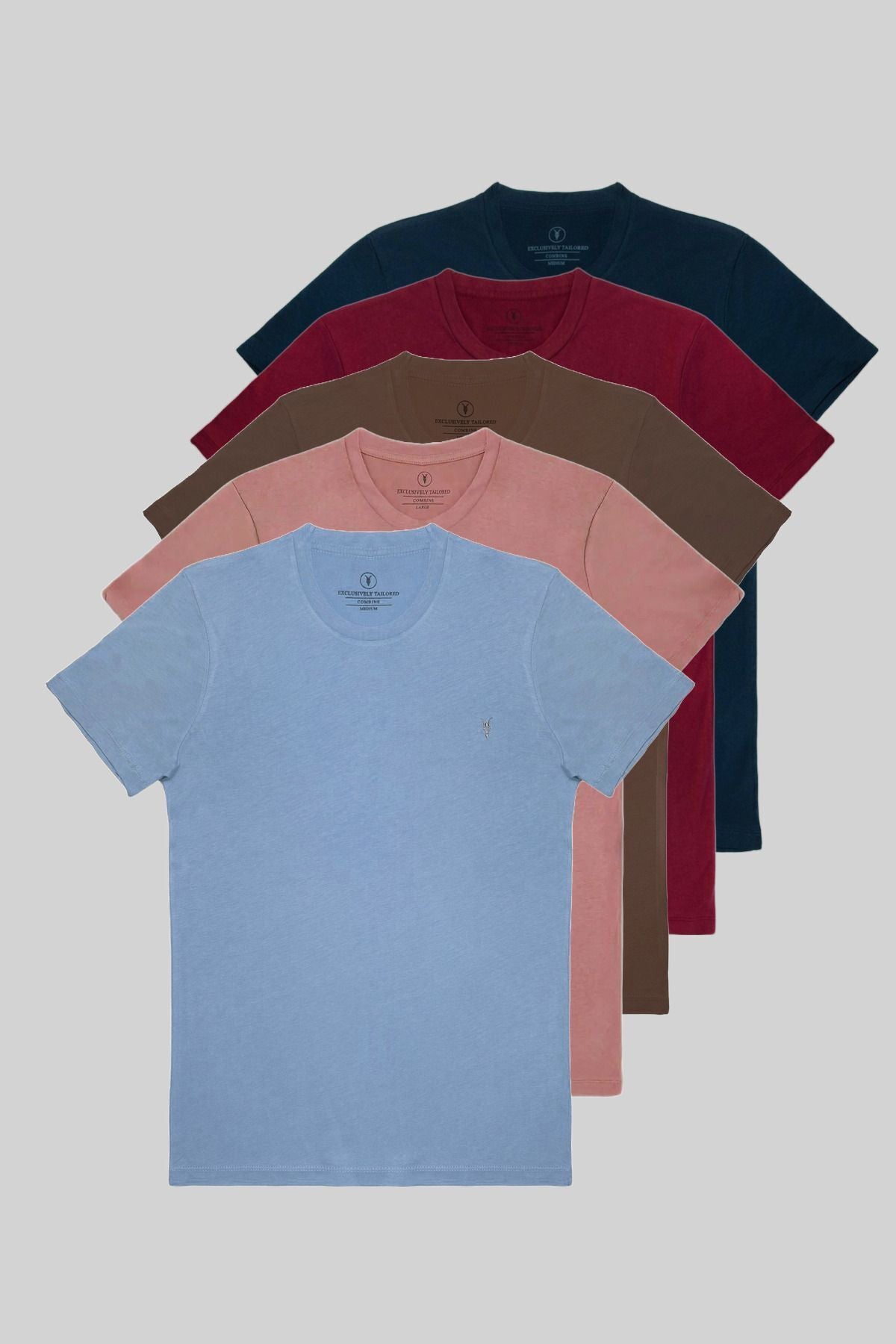 Combine Michail Men's 5-Pack Crewneck T-Shirt