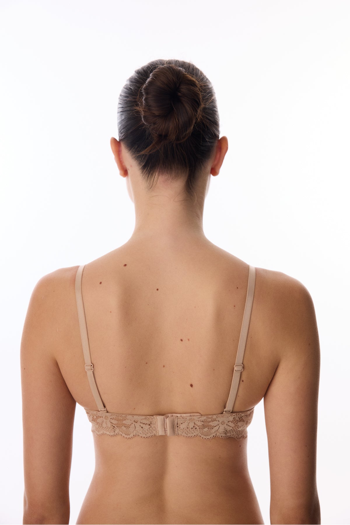Beige Super Push-Up Lace Bra