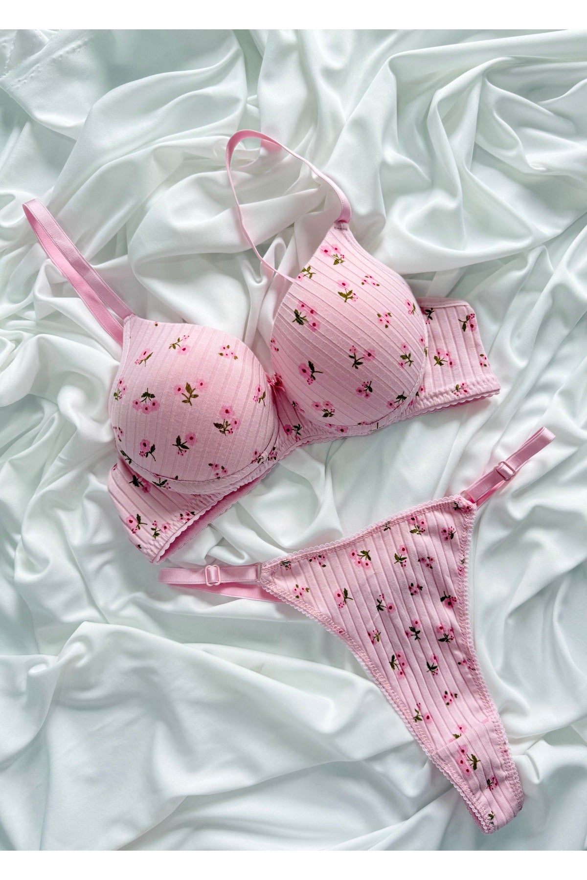 İNKO floral thong pink