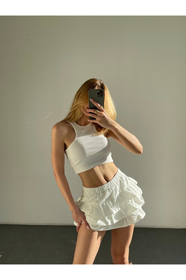 Ruffled Mini Skirt - Image 2