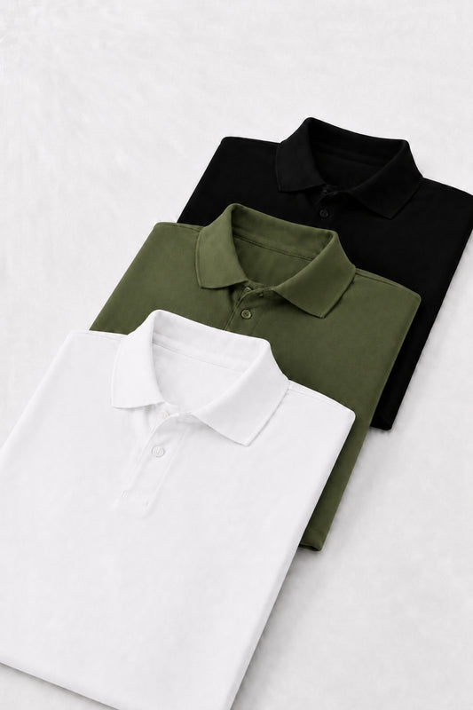 Combine Michail Men's 3-Pack Polo T-Shirt