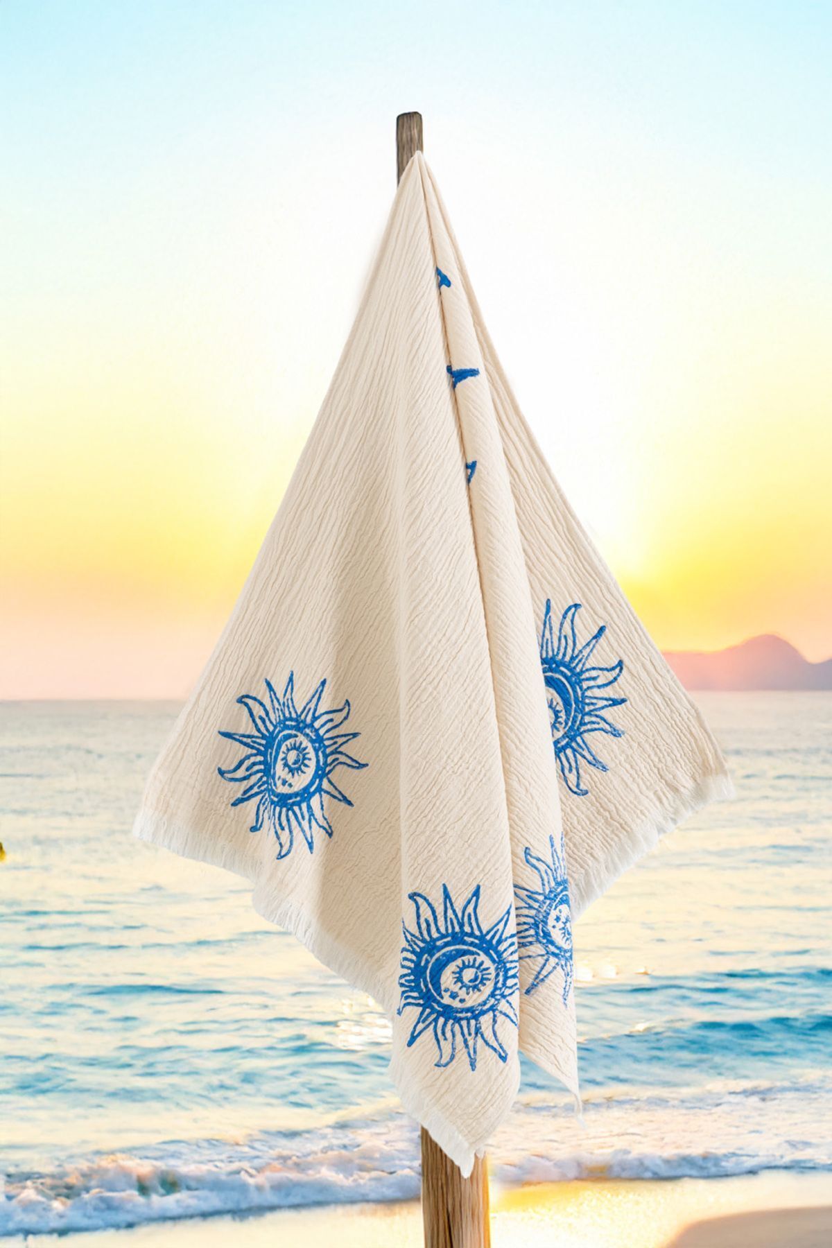 Varol Organic Cotton Muslin Peshtemal Beach Towel – Heliona Print
