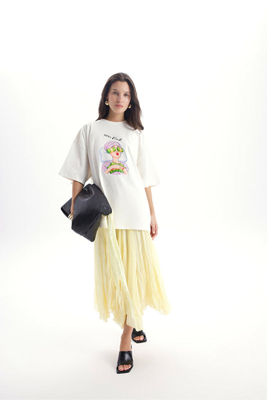 BOHEMAI Assa Pleated Yellow Skirt - 1