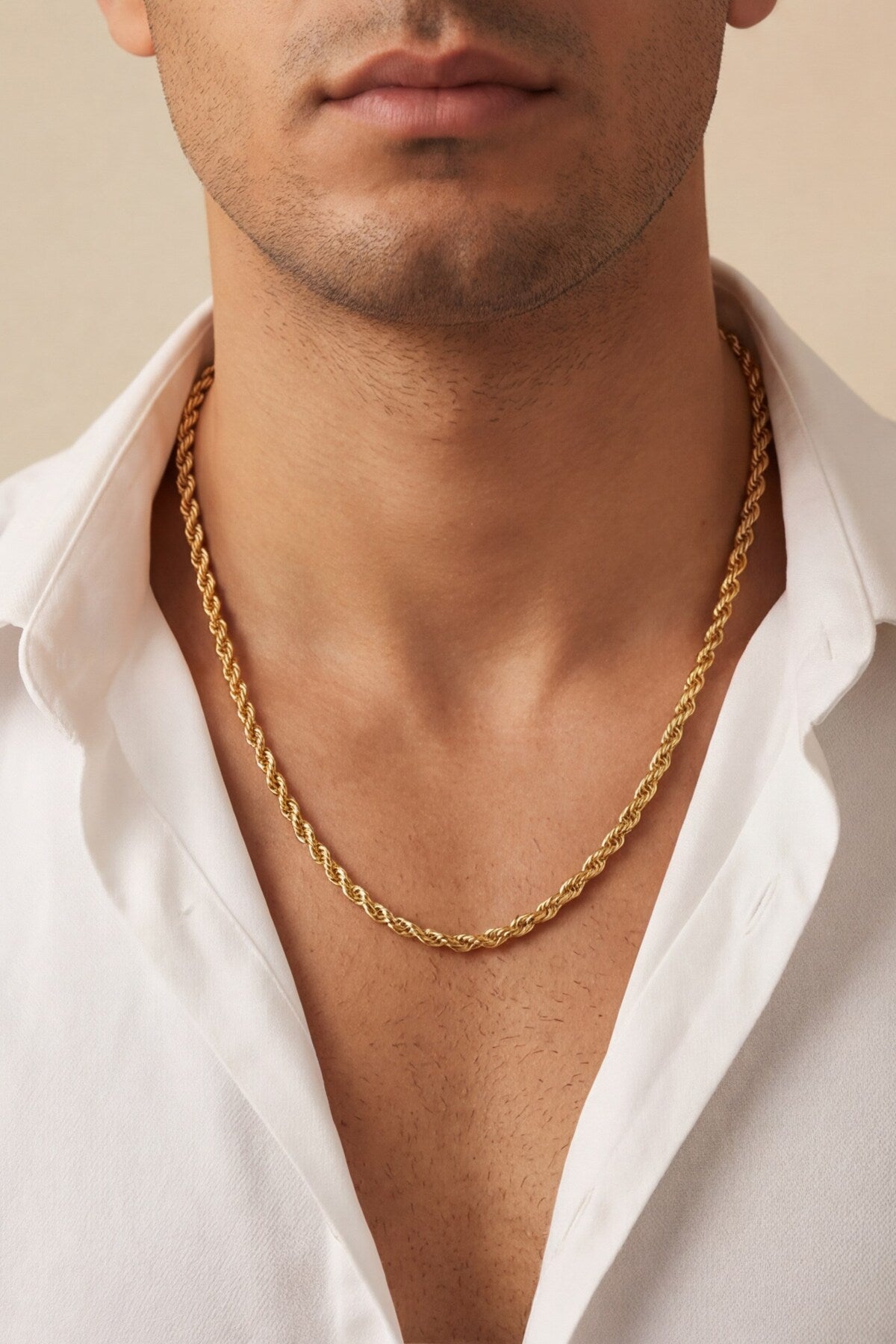 stainless steel gold chain
