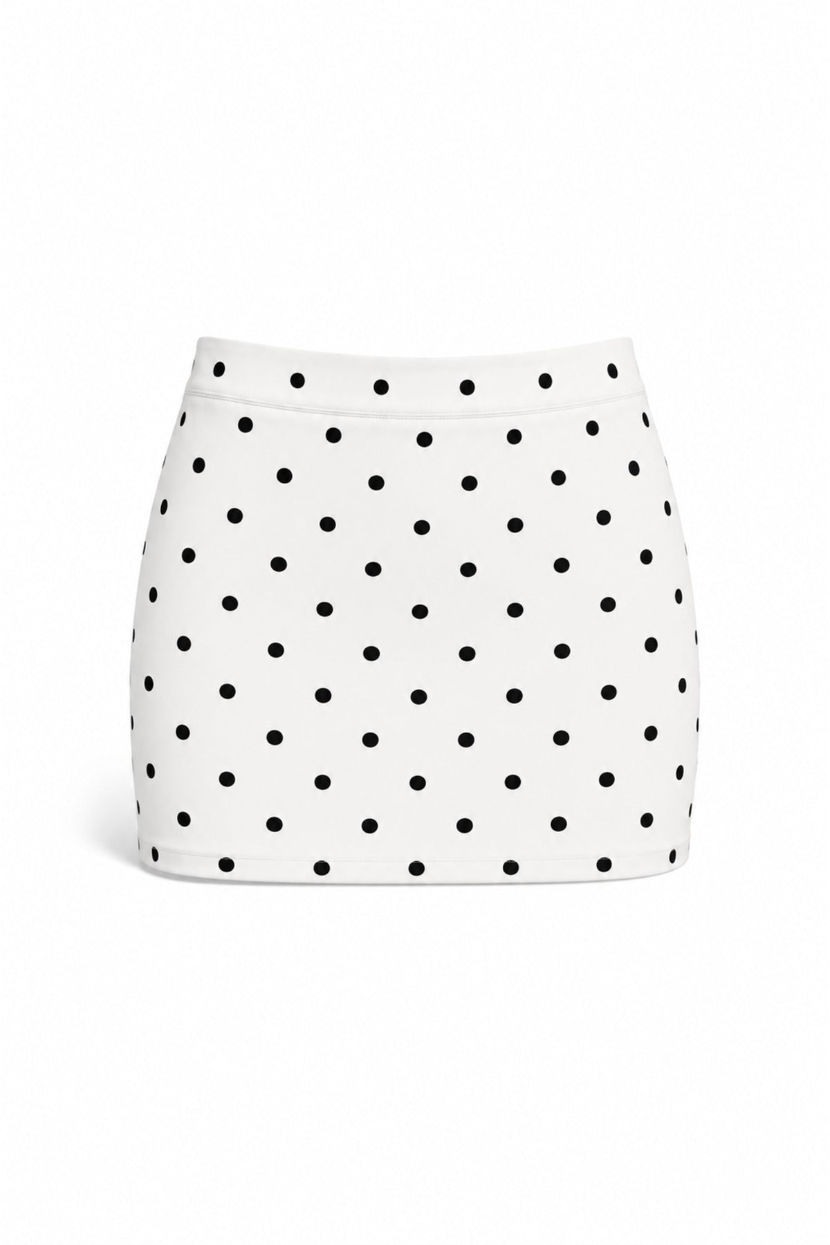 Polka Dot Mini Skort White back