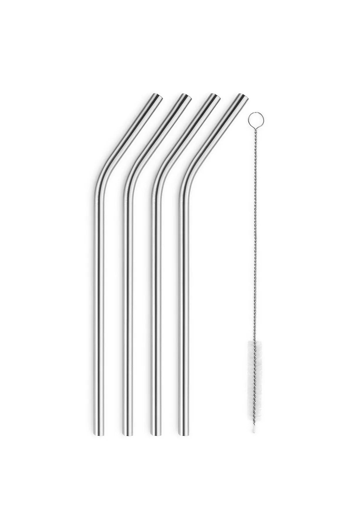 Stainless steel straws with cleaning brush