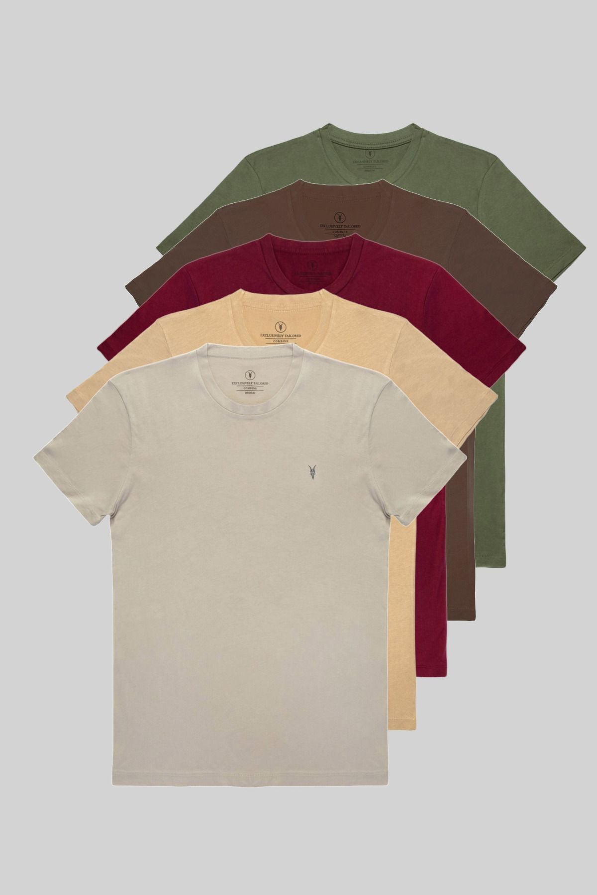 Combine Michail Men's 5-Pack Multicolor T-Shirt