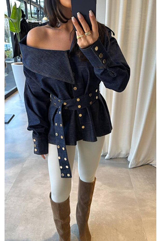 Navy Shirt Side
