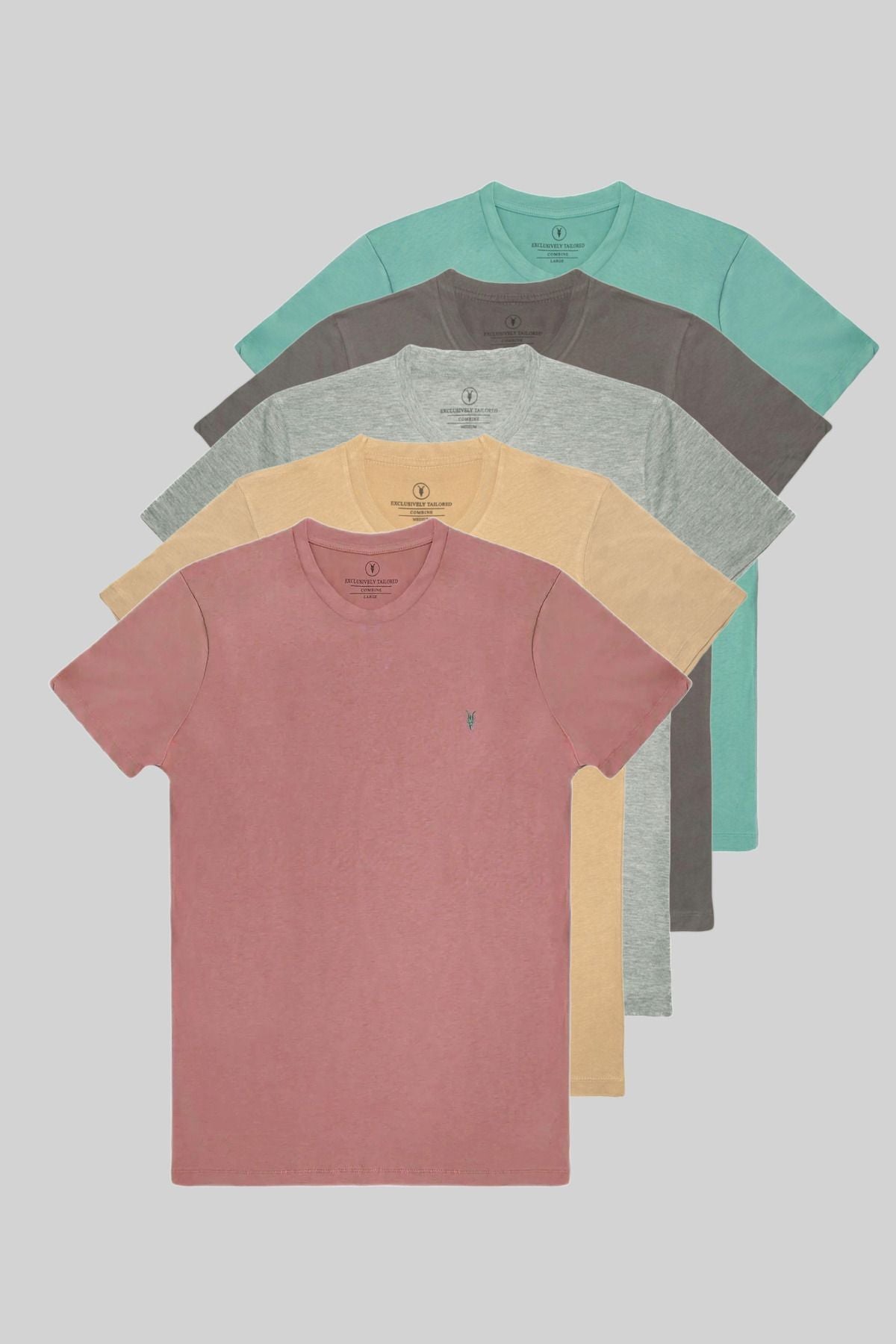 Combine Michail Men's 5-Pack Crewneck T-Shirt