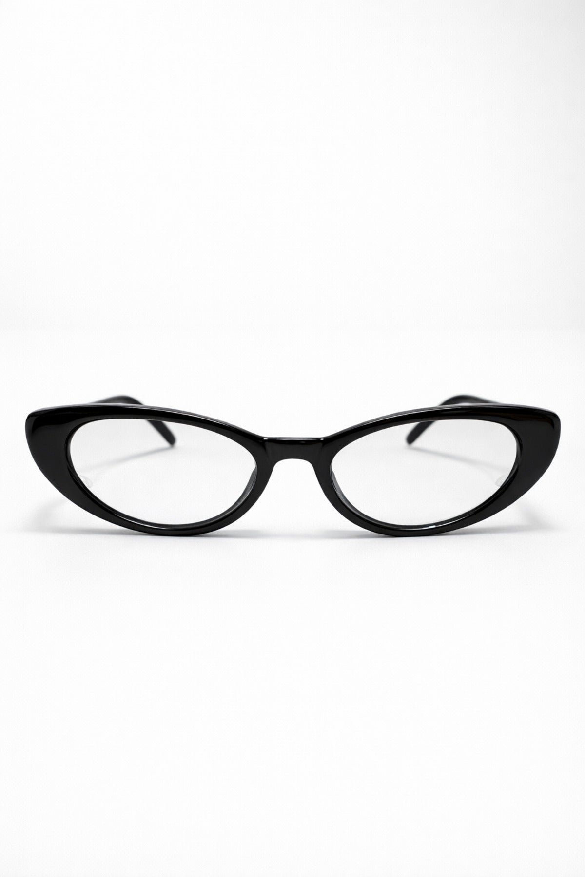 Slim Cat Eye Sunglasses - Black Frame, Gradient Lenses, Ultra Lightweight