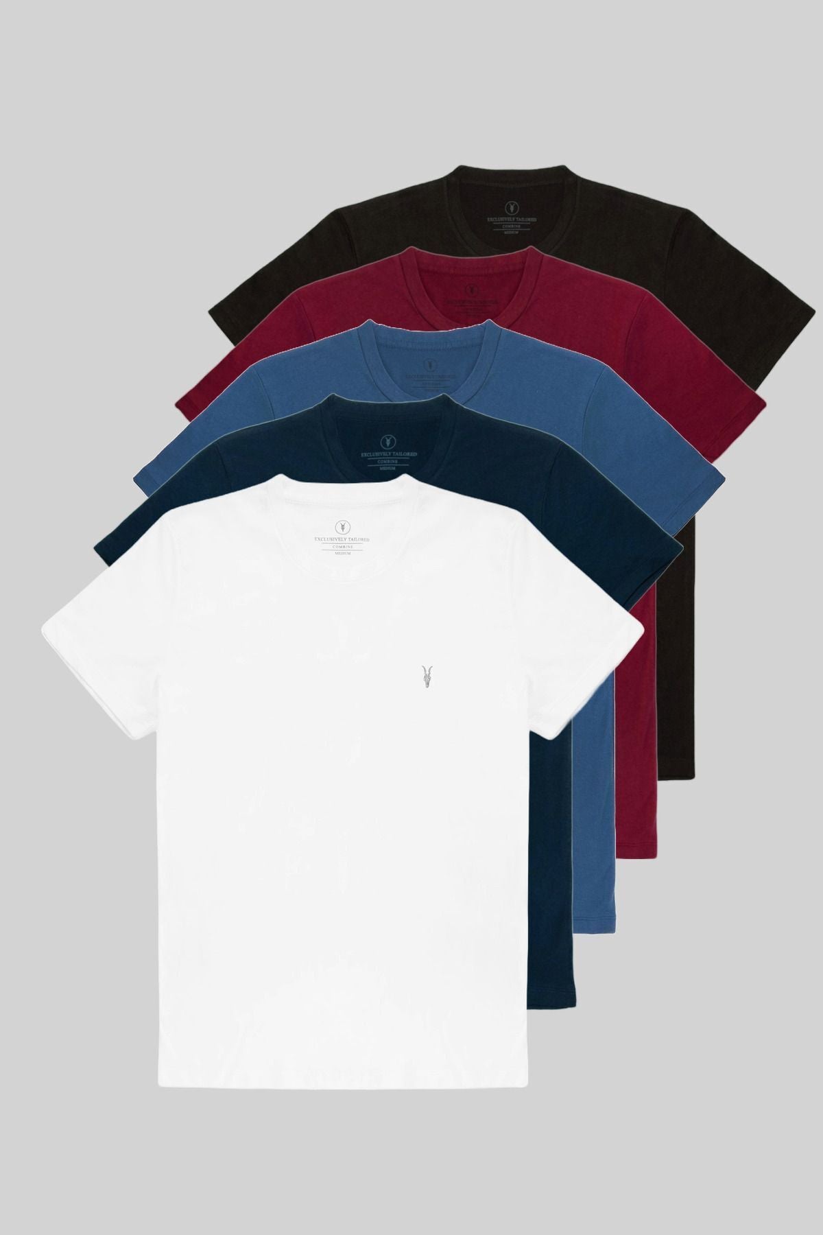 Combine Michail Men's 5-Pack Multicolor T-Shirt