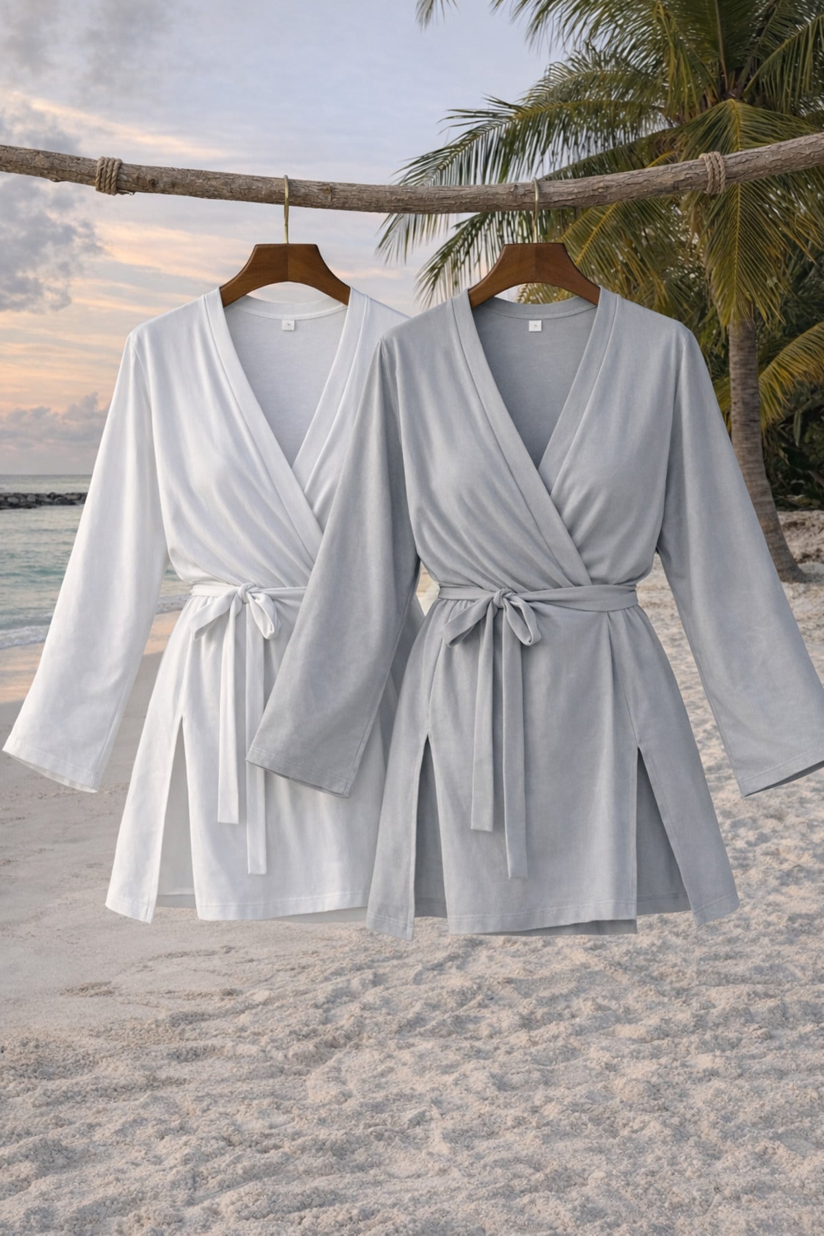 Combine Michail Women's Basic Belted 2-Pack Kimono