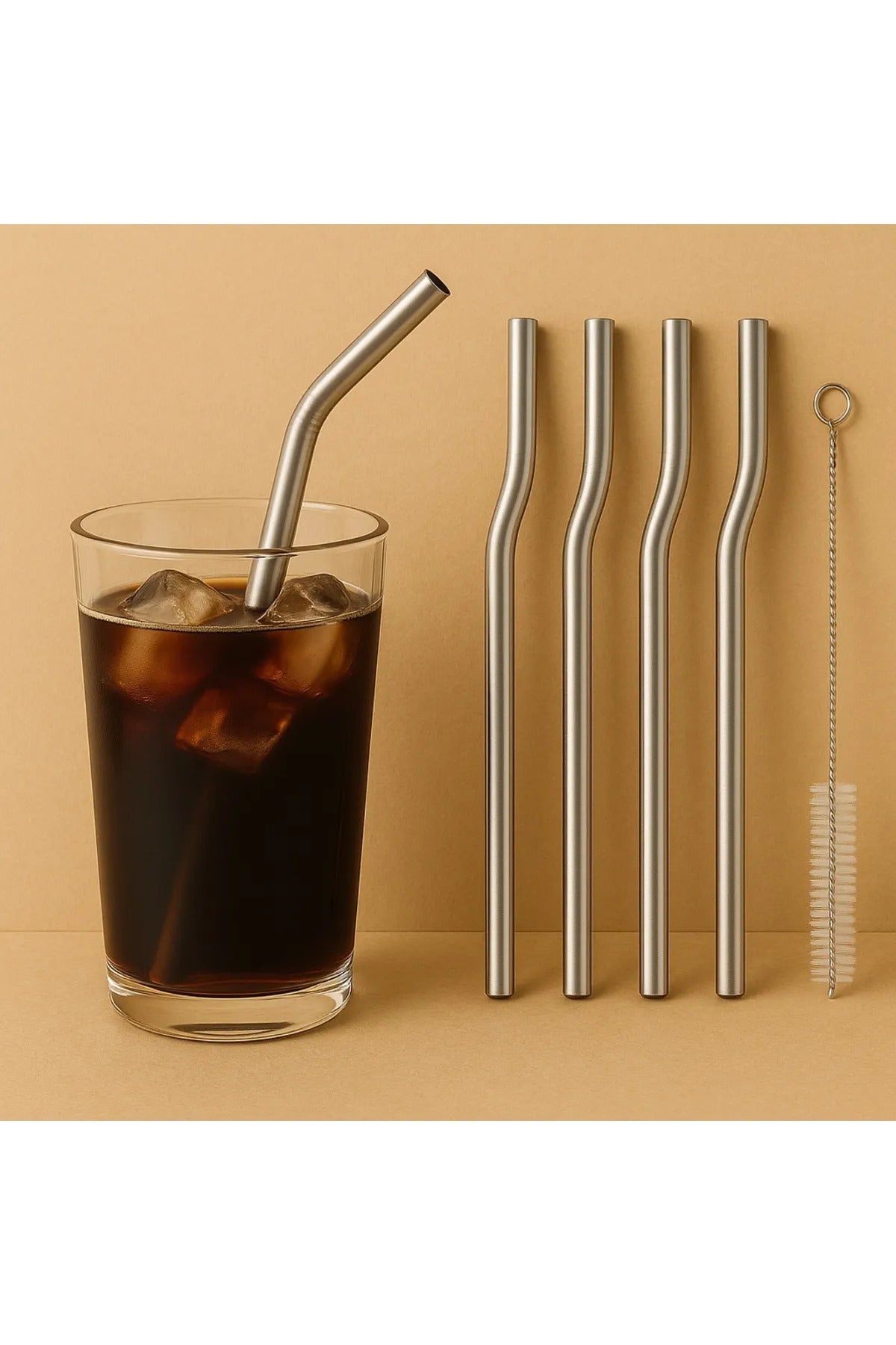 Plastic-free stainless steel straws